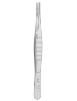 F12010-10  Dressing Forceps-Str, Tip width 1.8mm, teeth length 15mm, 10.5cm