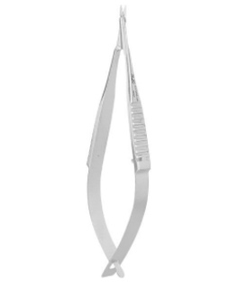 S11035-08   VANNAS Spring Scissors (Triangular)- S/S Str/3.5*1.3mm/8cm