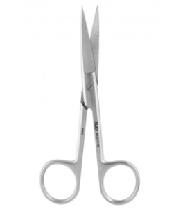 S12009-11  IRIS-Fine Scissors (Round Type)-S/S Str/25*5.6mm/11.5cm