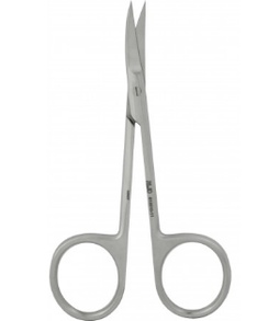 S12010-11  IRIS-Fine Scissors (Round Type)-S/S Cvd/23.5*6mm/11.5cm