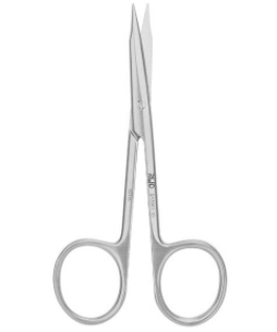 S13001-10  STEVENS Fine Dissecting Scissors (Flat Type)- S/S Str/25.5*6mm/10cm