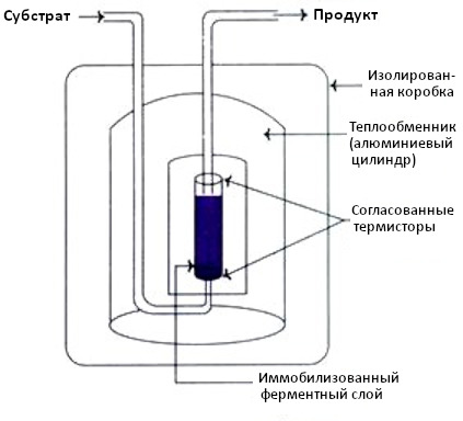 Устройство термометрического биосенсора